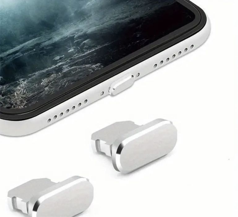 2 бр. противопрахови тапи от алуминий за iphone, ipad, airpods