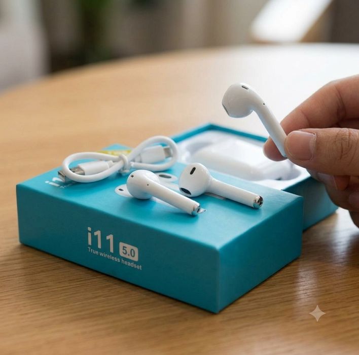 Airpods i 11, i 15 simsiz naushnik yangi va arzon