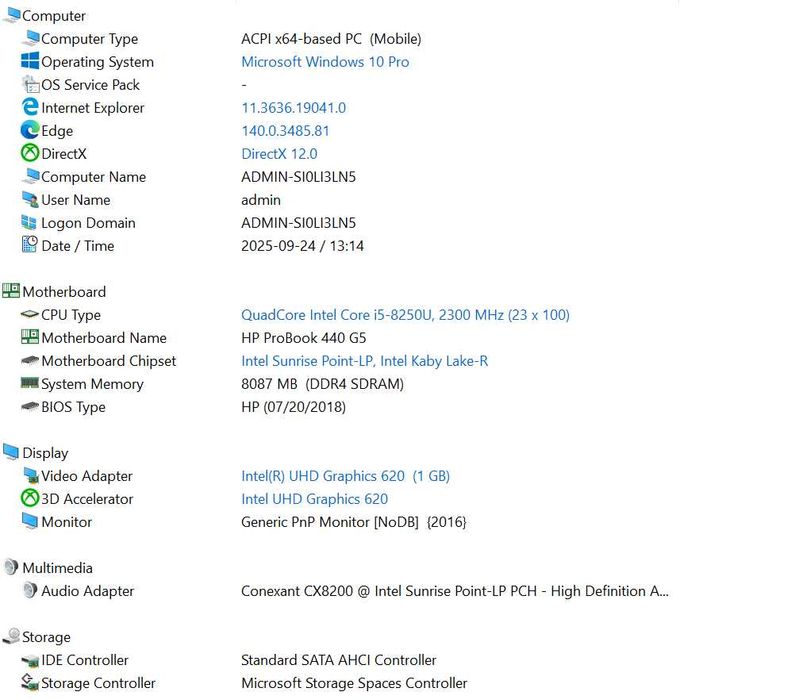 HP ProBook 440 G5 i5-8250U