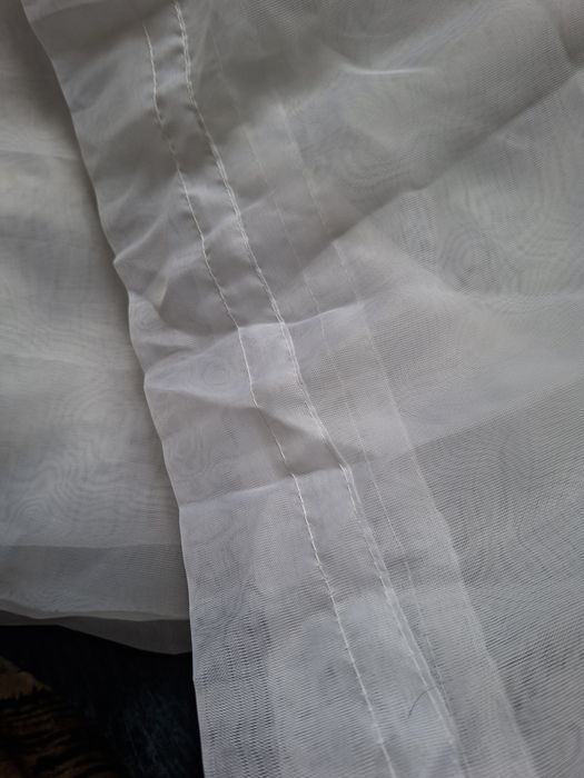 Тюли  белые кухонные