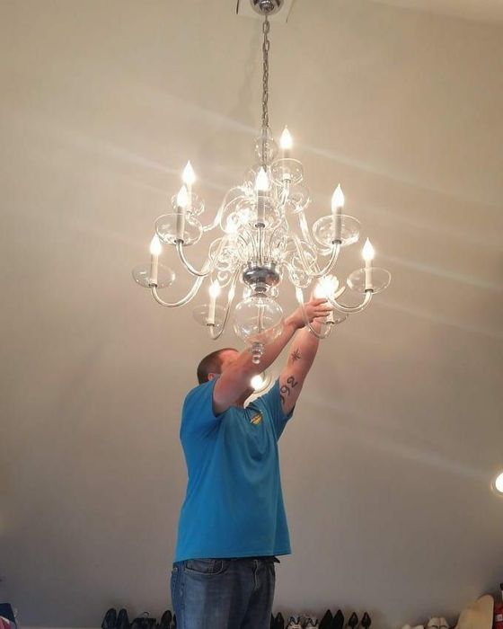 Установка Люстры