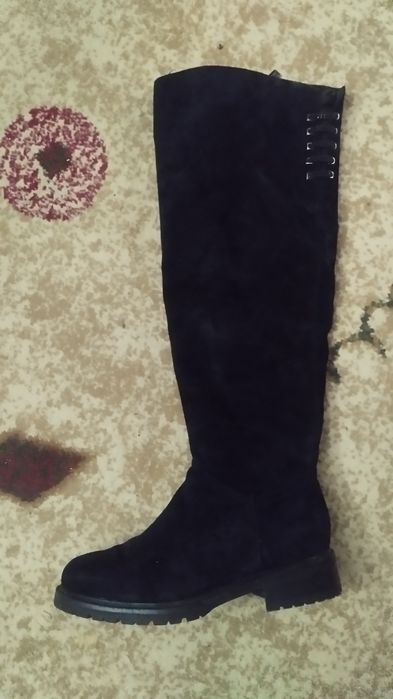 Сапоги замшевые осенние