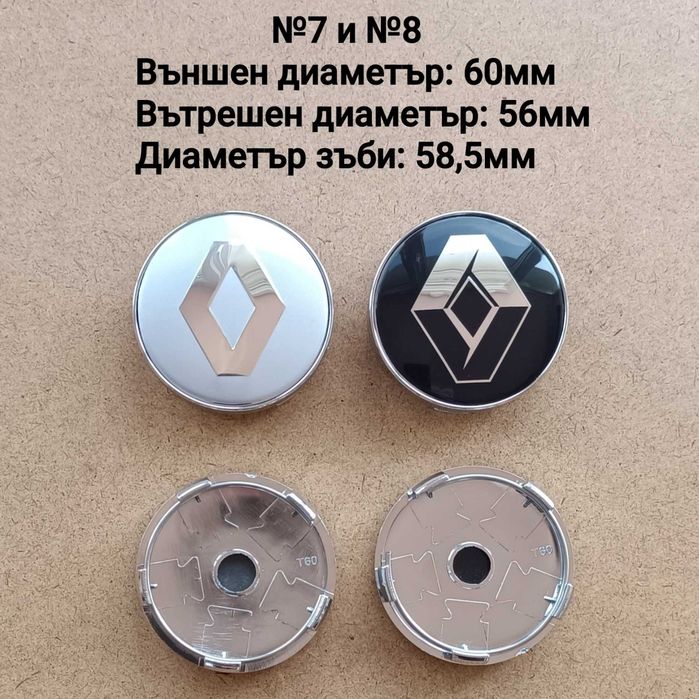 Капачки за джанти Renault Рено