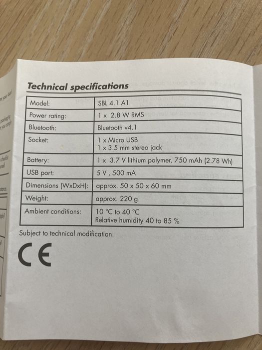 Високоговорител Bluetooth Силвъркрест