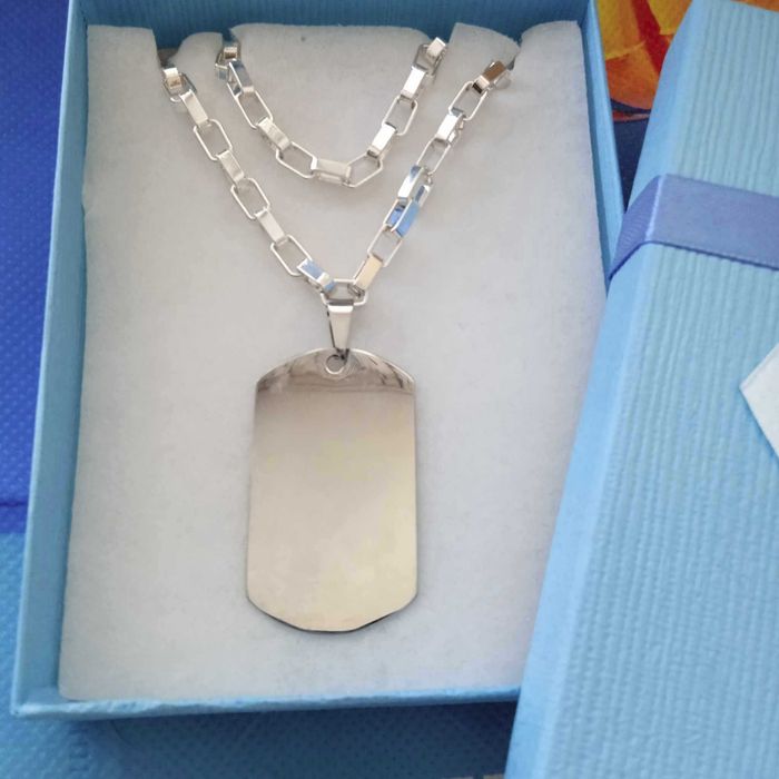 Нов,масивен сребърен мъжки ланец. Сребърна гривна за мъж. В кутия.