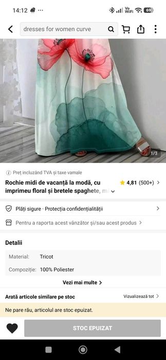 Vând rochie de vara xxl