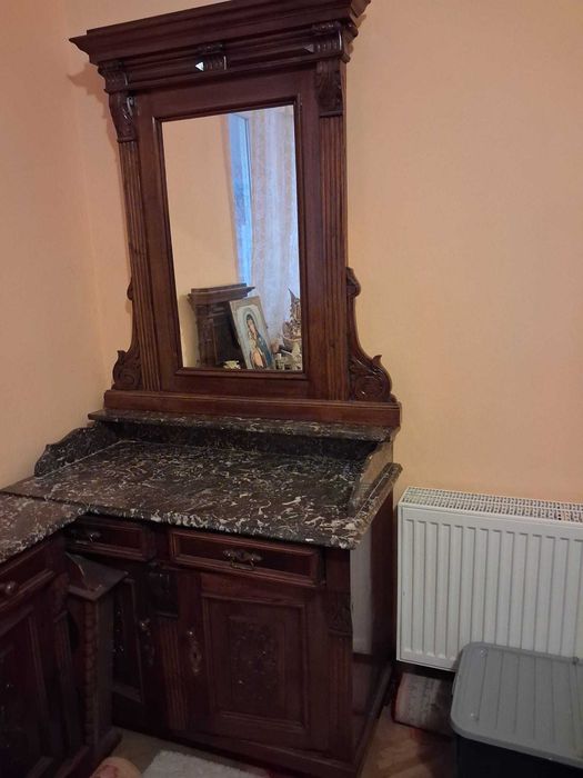 Dormitor complet din lemn masiv – stil clasic neo-renascentist