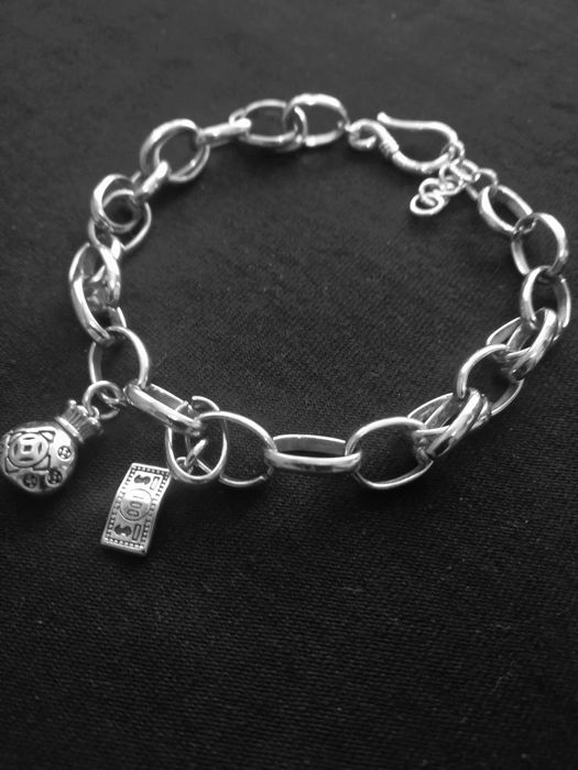 Нова Дамска Посребрена Гривна