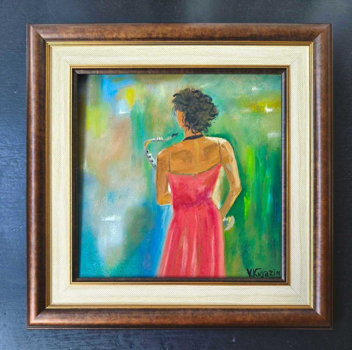 картини масло върху фазер, 20см Х 20см, различни сюжети