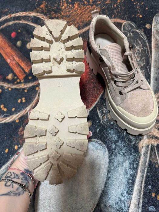 pantofi piele intoarsa dama