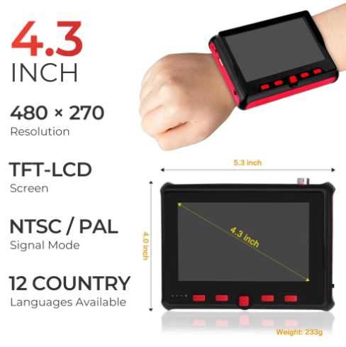 Конзола CCTV Тестер Камера Тест Монитор Видеонаблюдение Монтаж Камери