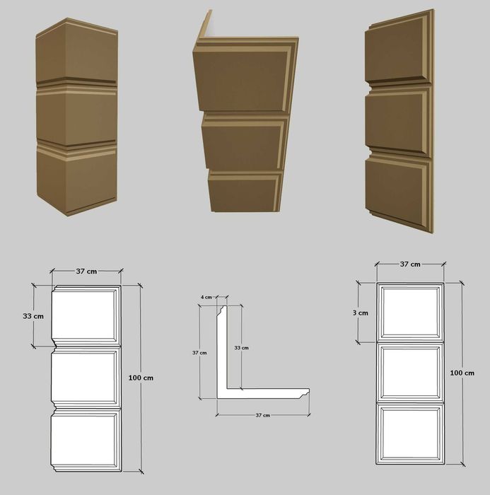 Bosaje de colt - Elemente decorative de colt