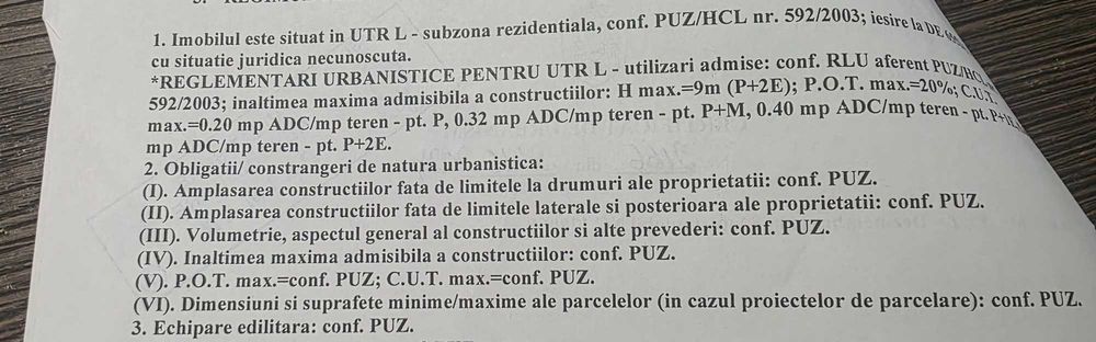 teren intravilan iasi zona  bucium