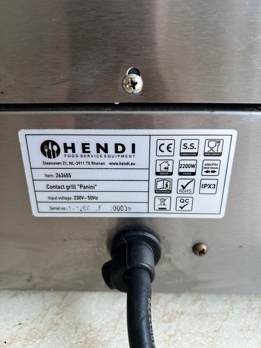 Grill contact profesional Panini-Hendi