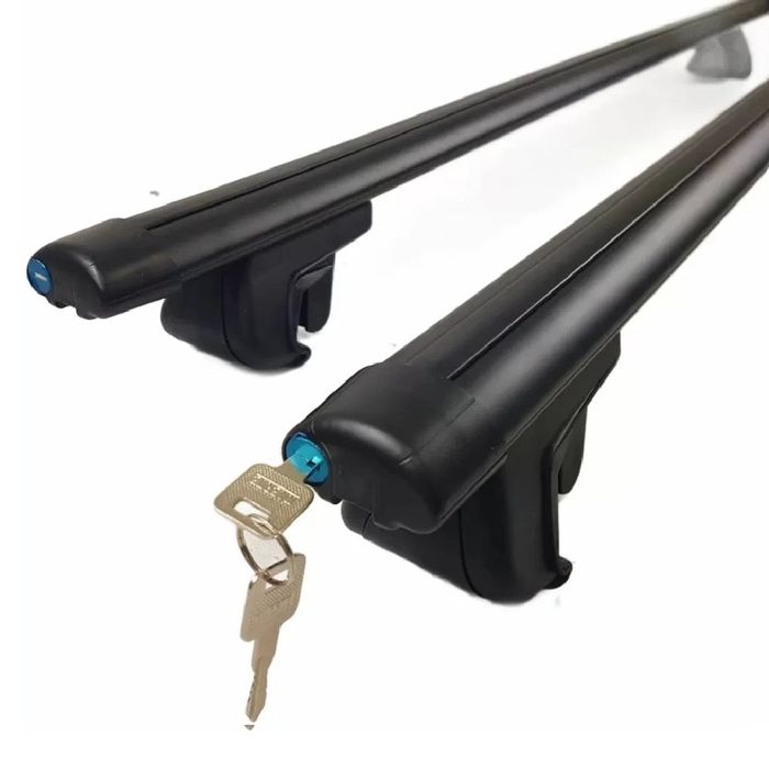 Греди напречни за багажник за кола със стандартни релси 135см с ключ