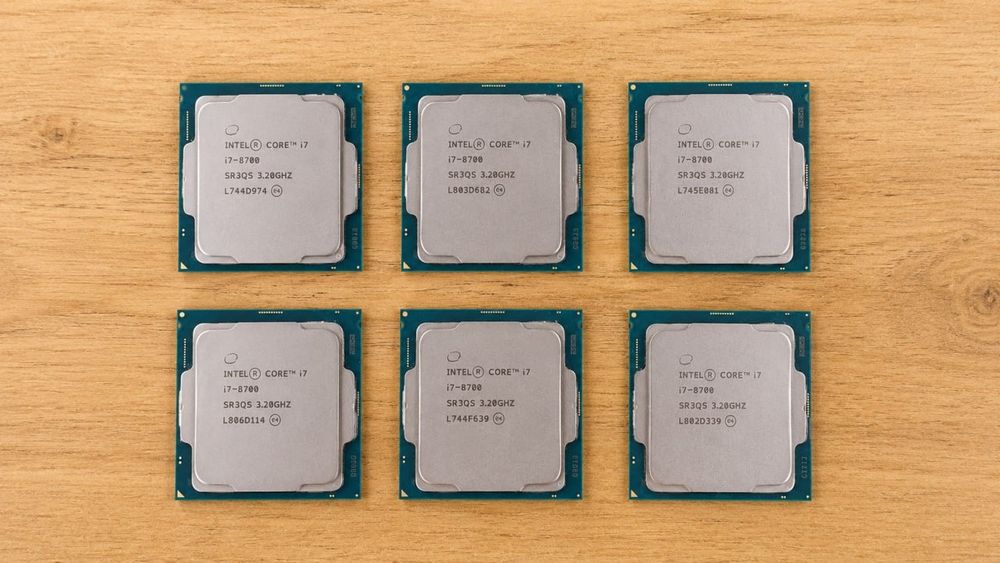 5шт intel Core i7 8700