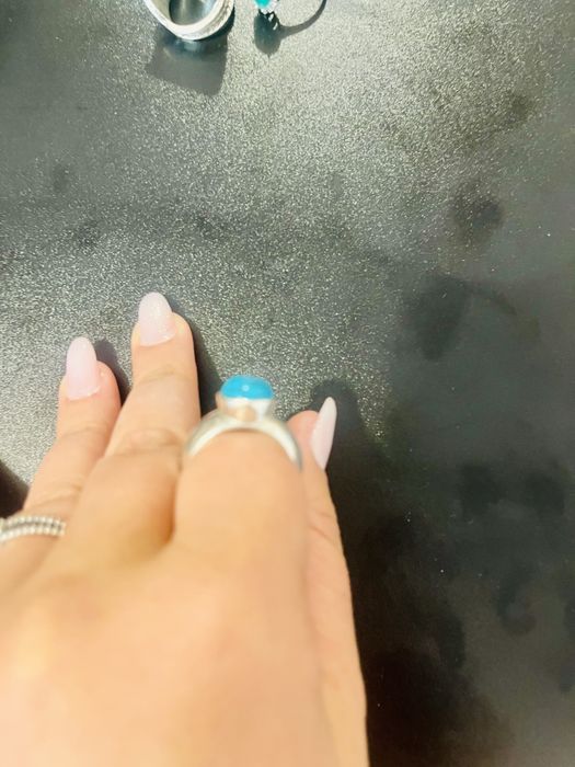 Inel cu piatra naturala turcoaz