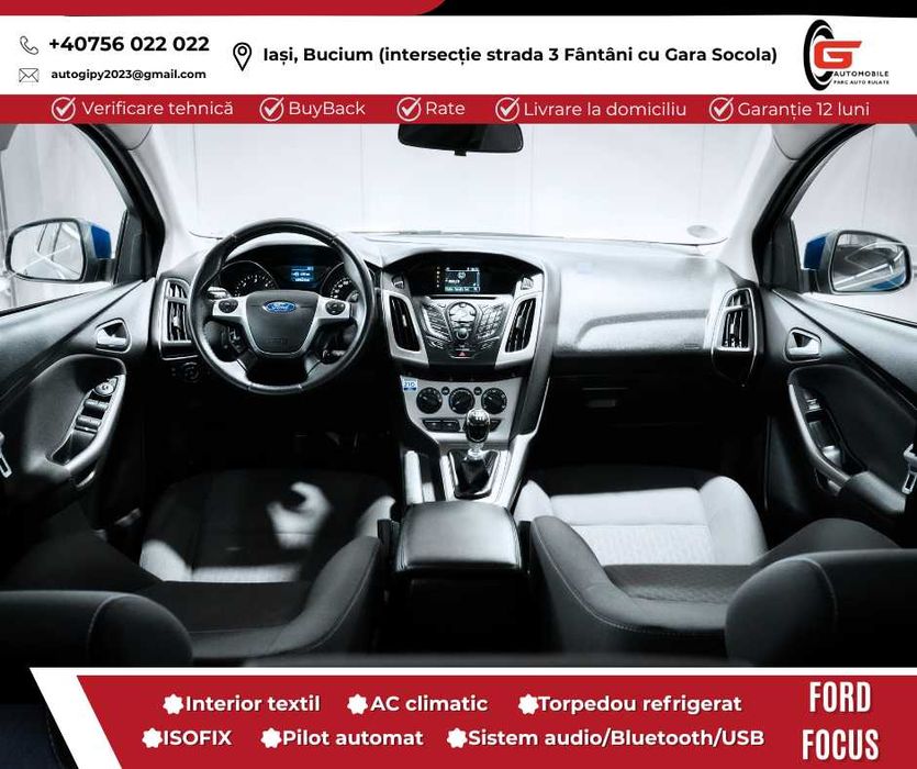 FORD FOCUS Fab06.2014 Diesel116CP Parbriz Scaune Încălzite Climatronic