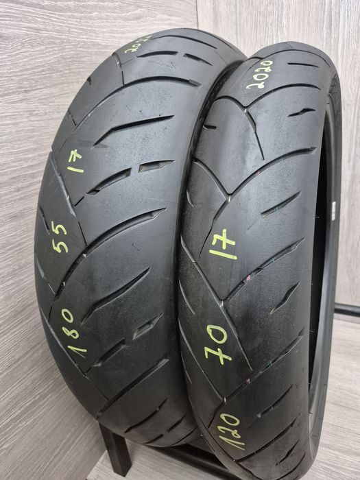Set anvelope moto 120 70 17 cu 180 55 17 Maxxis Supermax st dot 2022 si 2020