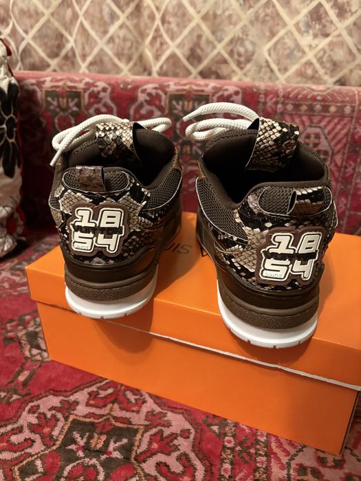 Louis Vuitton Skate Snake Sking Mocha Adidasi