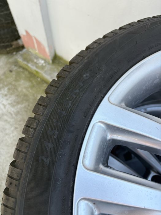 Jante bmw seria 5,3,1 245 45 r18 cu anvelope dunlop run flat