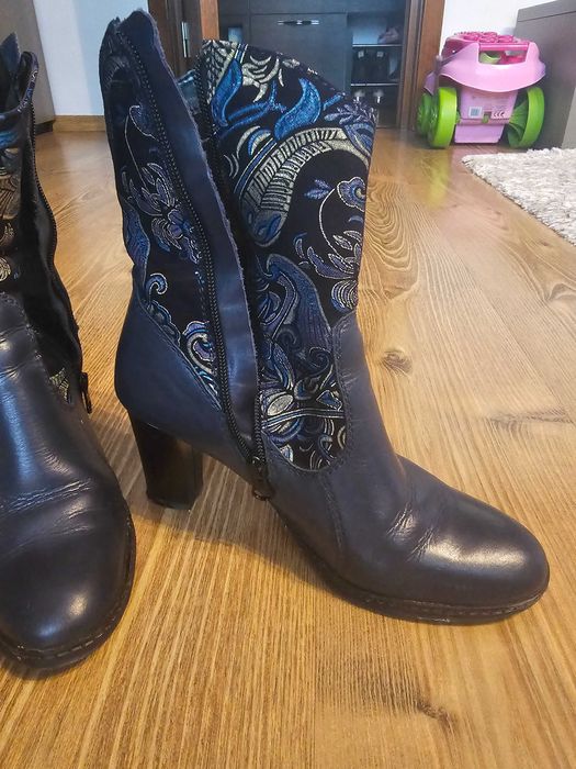 Cizme scurte piele naturala