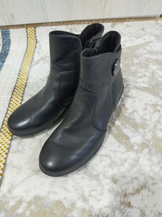 Ботинки сапоги кожаные