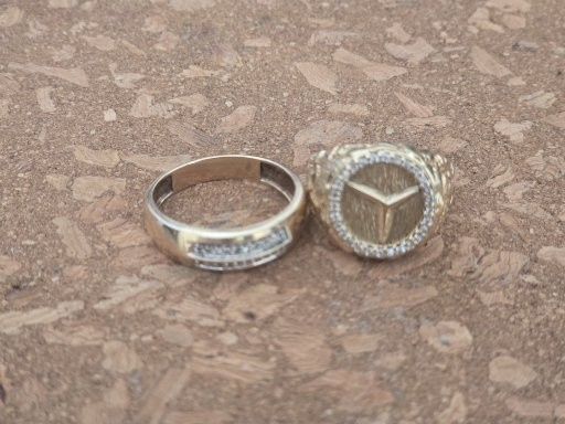 2 Inele Aur 14k si 9k cu Diamante Naturale!