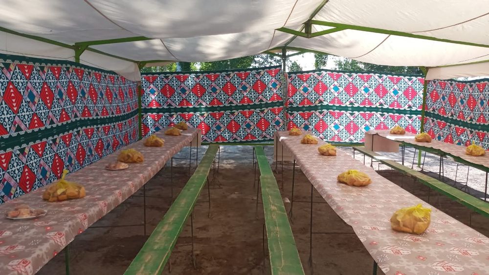 Шаңырақ палатка газон