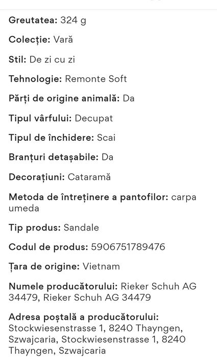 Sandale de vara Remote noi