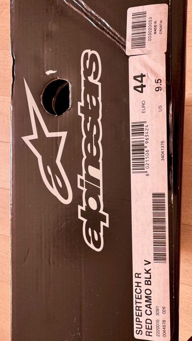 "Alpinestars Supertech R RED CAMO" ботуши