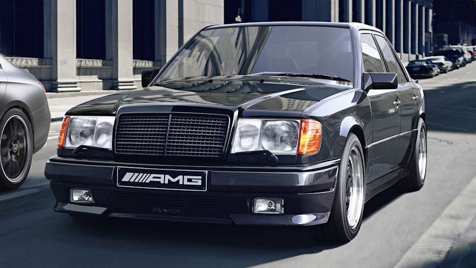 Бампер передний Мерседес W124 AMG в сборе