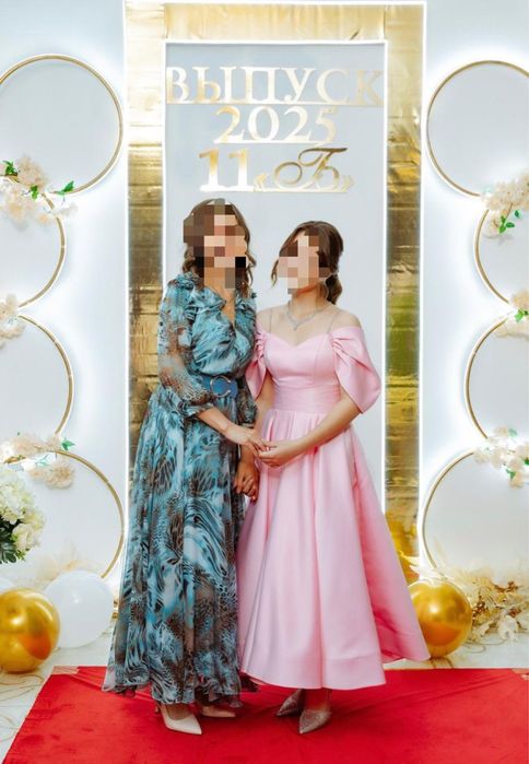 Пышное платье-миди на выпускной