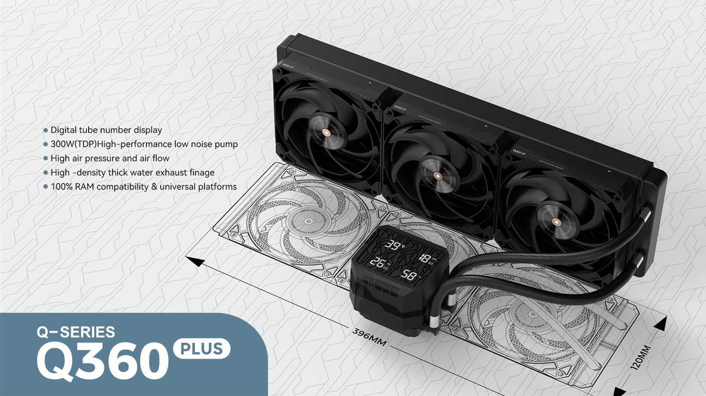 Кулер для процессора Alseye M360 PLUS ARGB