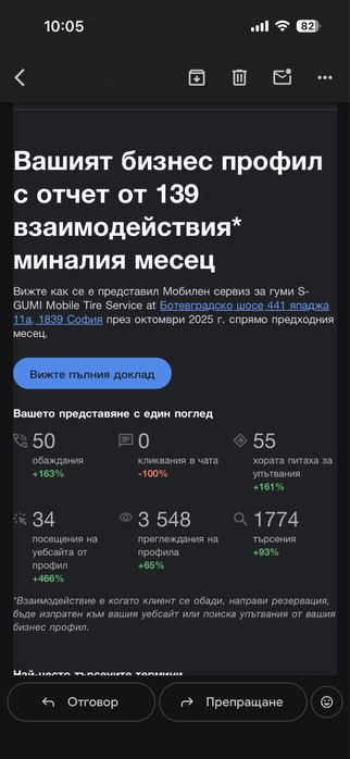 Мобилен сервиз за гуми 24/7 S-GUMI