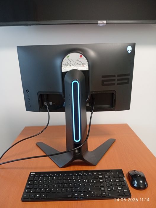 Monitor Gaming Dell Alienware AW2521HFA, 25", Full HD, 240Hz, IPS,