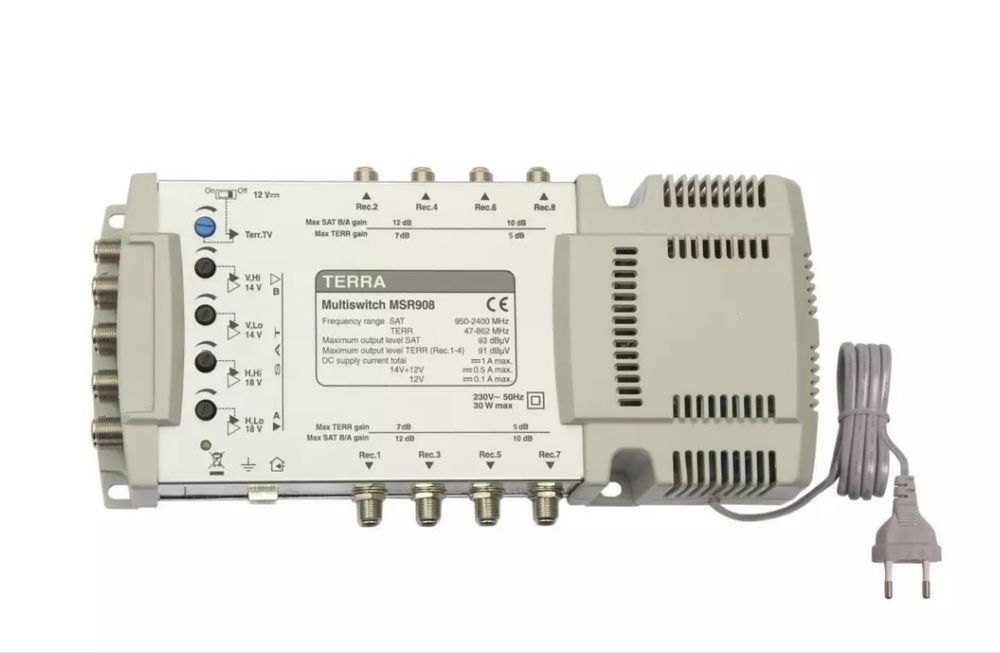 Мультисвич Terra MSR 908 телевизионный