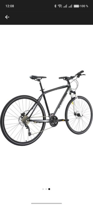 Bicicleta trekking 28 inch  X-Fact Cross Pro, 30 viteze 14.8kg negru, marime cadru 22