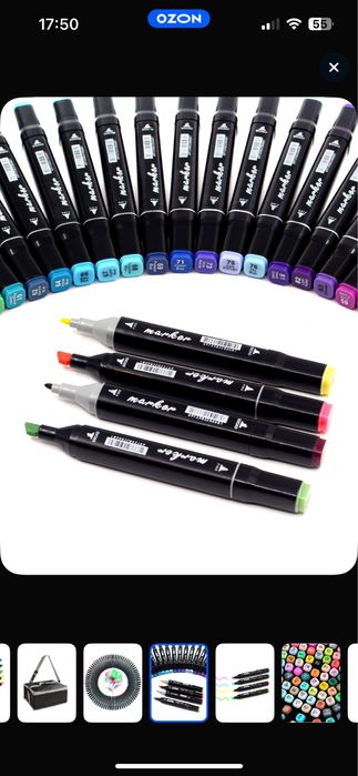 Новые Фломастеры 262 Цвета Touch
