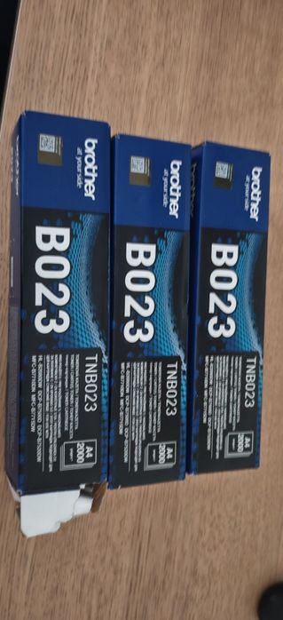 3 cartușe originale toner negru Brother TN-B023