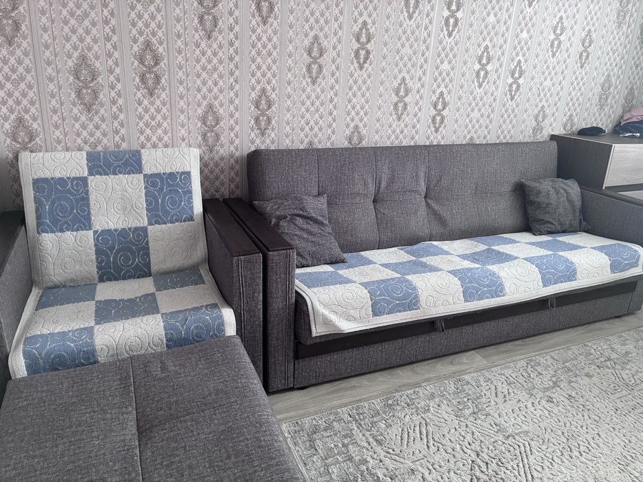 Диван, кресло, пуфик