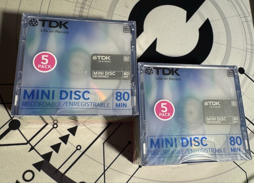 TDK MiniDisc 80 minute - 2x5 bucăți (10 discuri) - sigilate