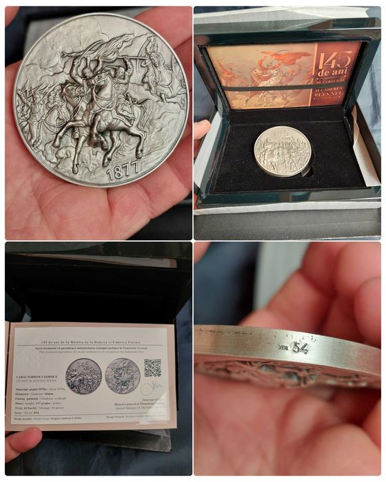 Medalii argint 925 si 999 Monetaria Statului