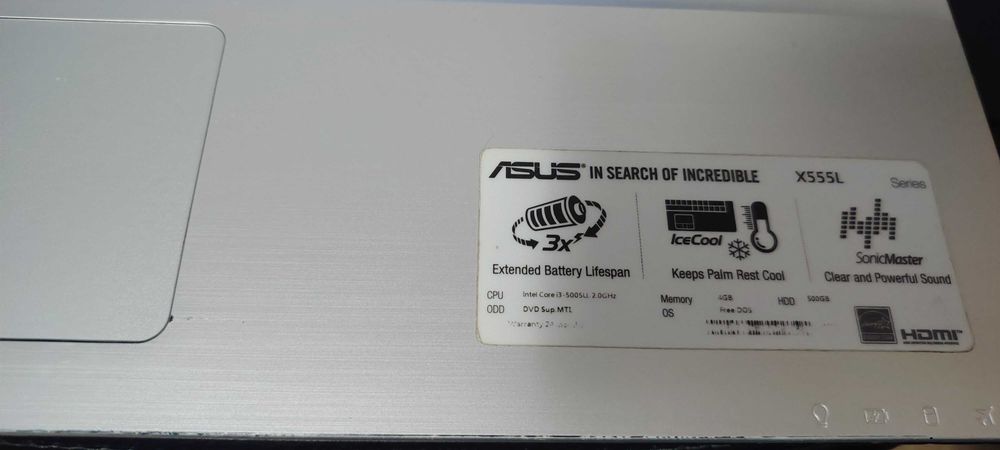 Laptop Asus 4Gb ram și 512 Rom