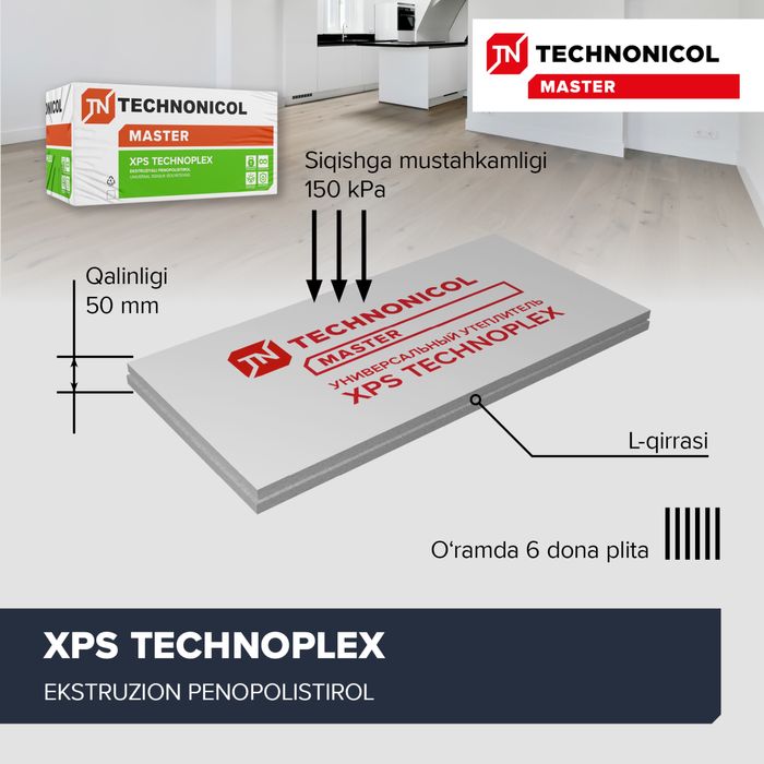 Утеплитель XPS Техноплекс