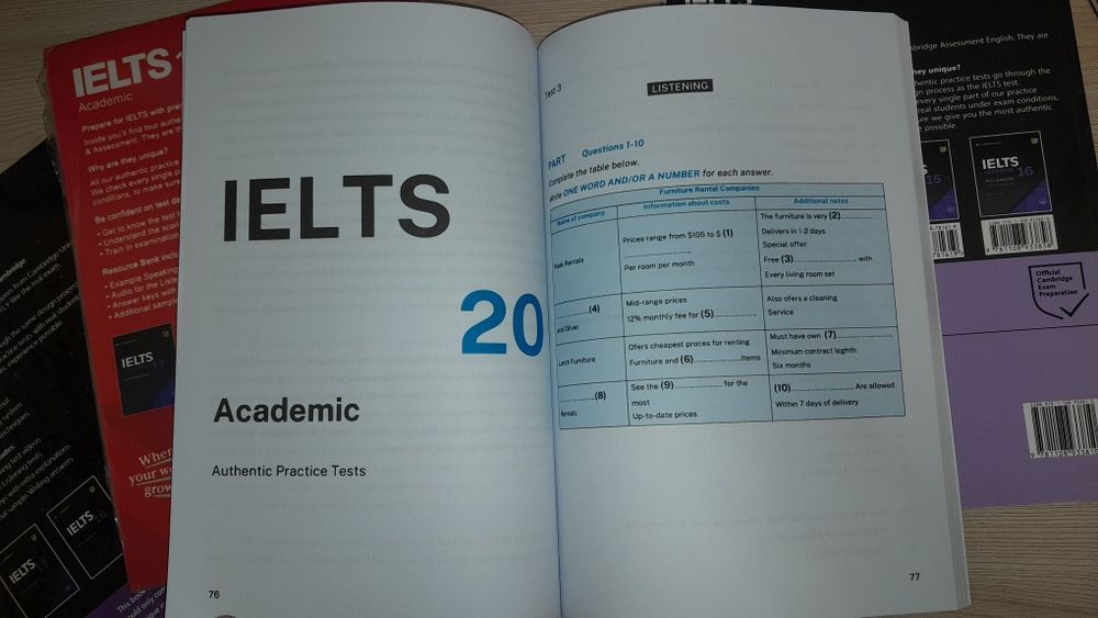 Ielts 15,16,17,18,19,20 academic с диском