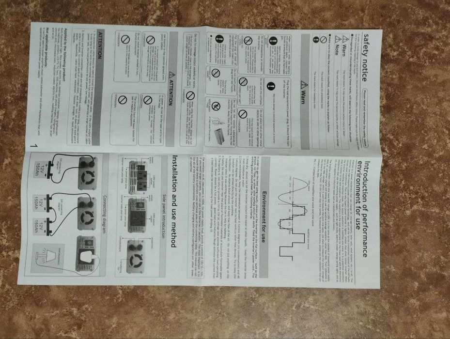 Инвертор 1500 ватт с 12 на 220 с защитой от перегрузки есть доставка