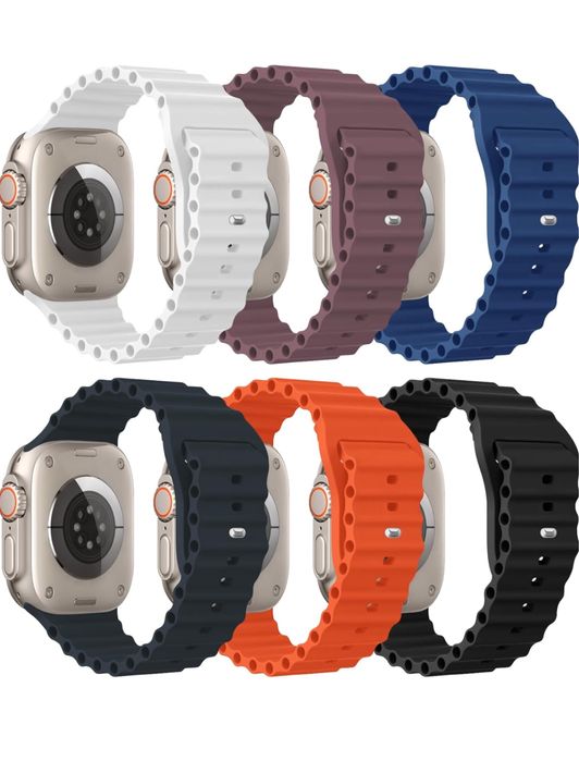 Curea Husa Silicon Perforatii Laterale Compatibila Ceas Apple Watch