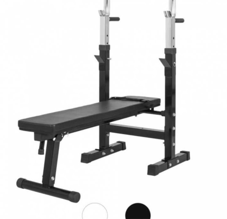 Banca reglabila piept cu suport+set gantere si haltere reglabile