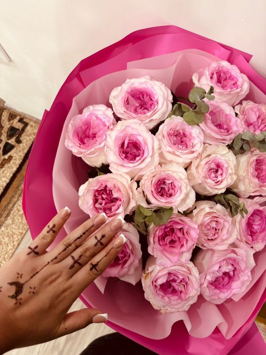 Цветы. Букет из 17 роз